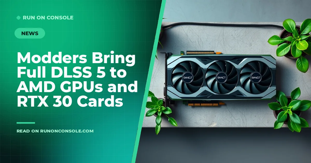 Radeon and RTX graphics cards side by side with AI rendering symbols