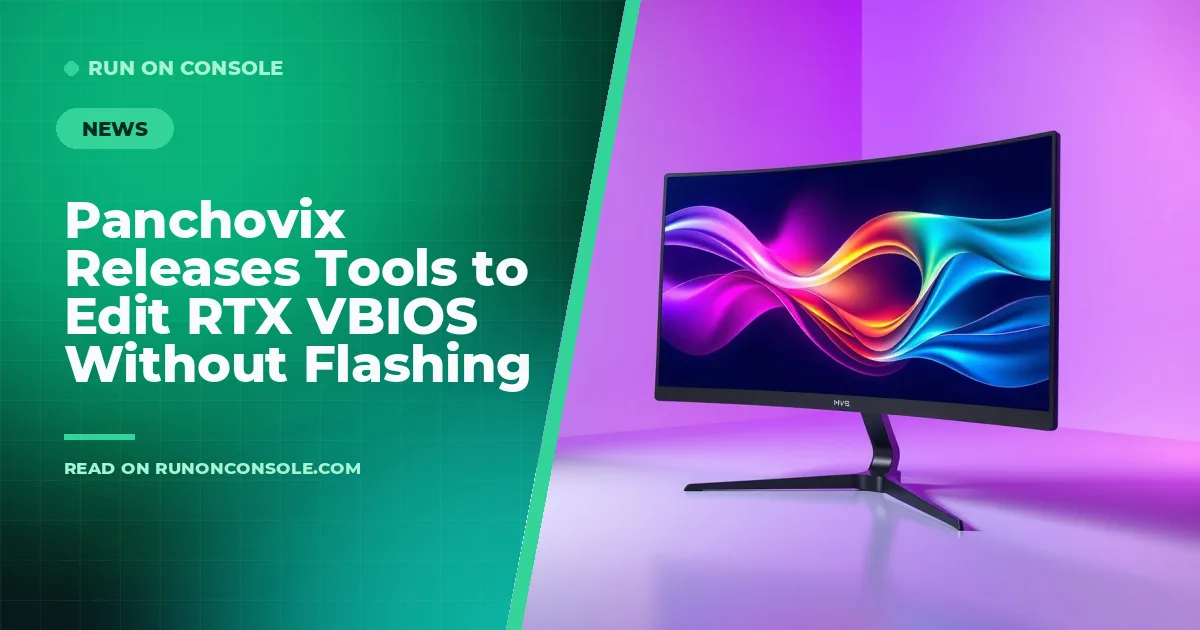 Developer editing RTX VBIOS on a laptop screen
