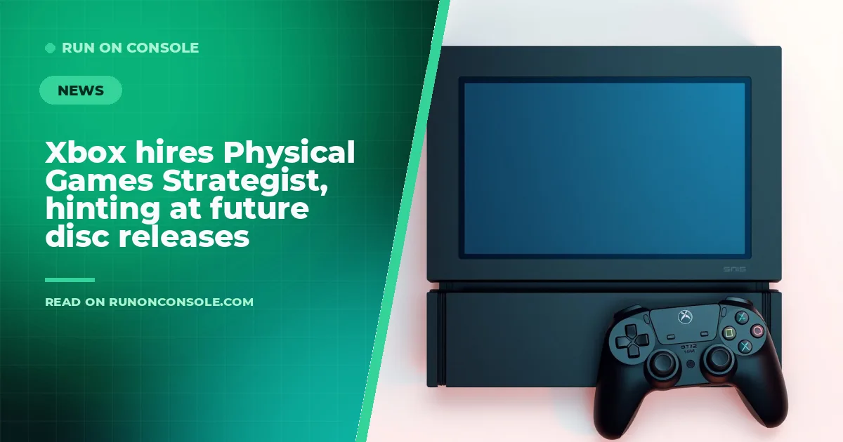 Xbox job posting for Physical Games Strategist